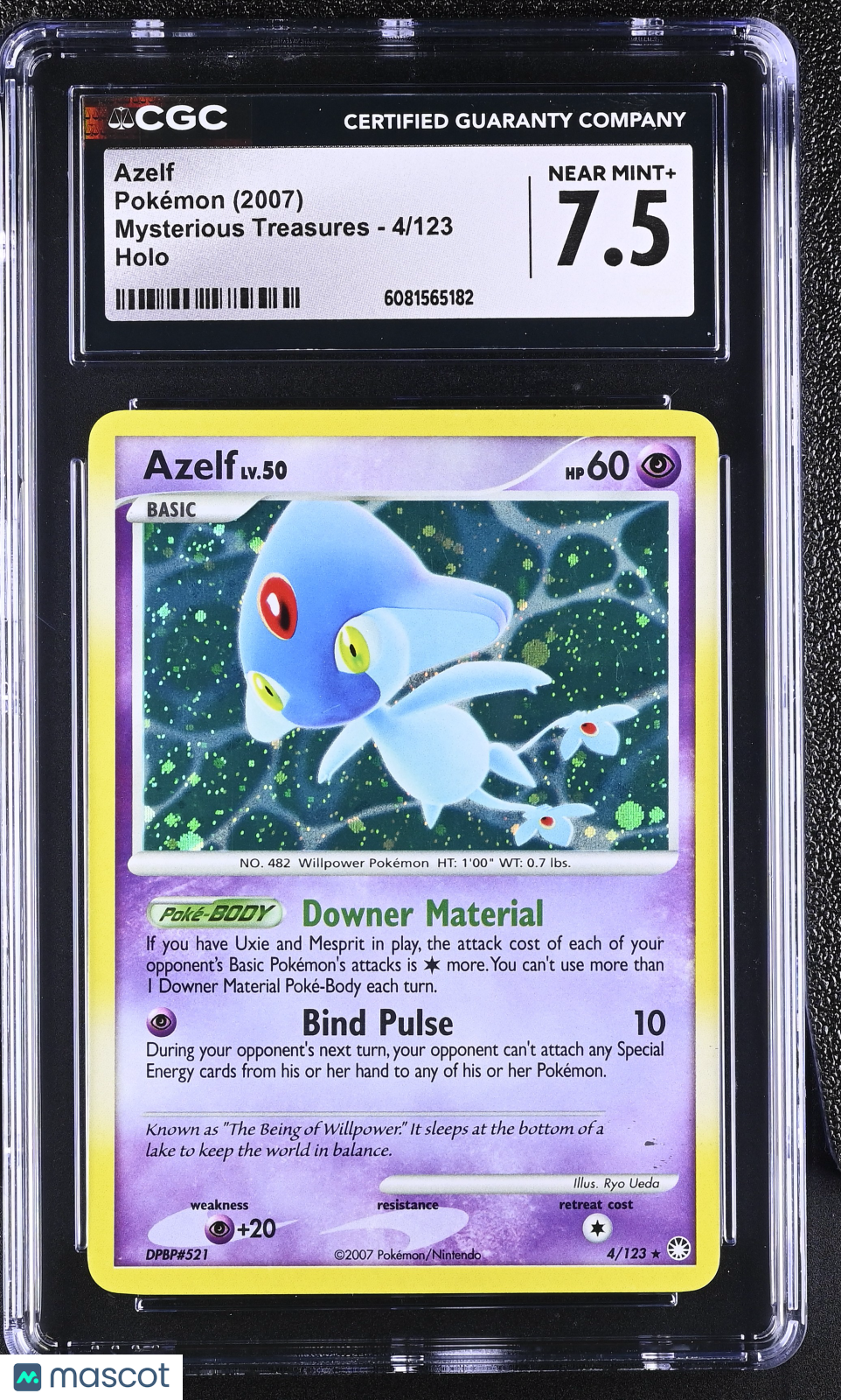 2007 Mysterious Treasures Azelf CGC 7.5