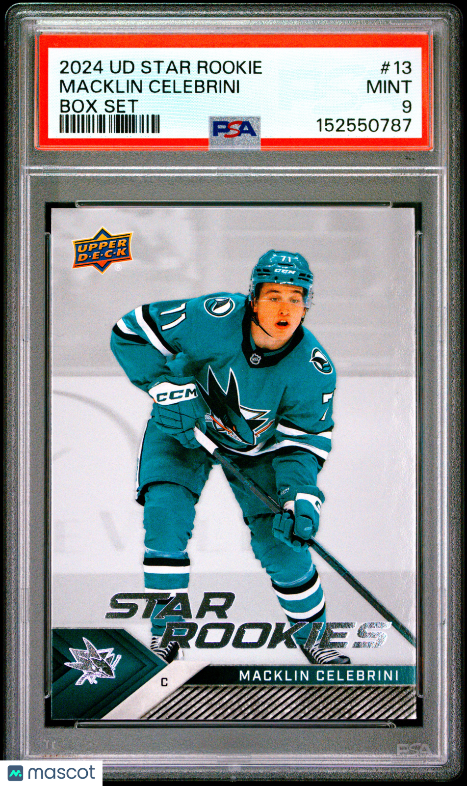 2024 Upper Deck Nhl Star Rookies Box Set Macklin Celebrini PSA 9