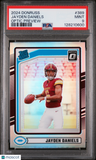 2024 Panini Donruss Jayden Daniels Optic Preview PSA 9