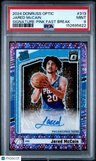2024 Panini Donruss Optic Jared Mccain Signature-Pink Fast Break PSA 9