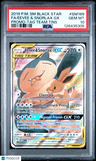 2019 Pokemon Sm Black Star Promo Eevee & Snorlax Gx Promo-Tag Team Tins PSA 10