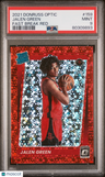 2021 Panini Donruss Optic Jalen Green Fast Break Red PSA 9