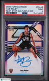 2025 Topps Chrome Next Stop Signatures Ace Bailey Next Stop Sig-Purple Ref PSA 9