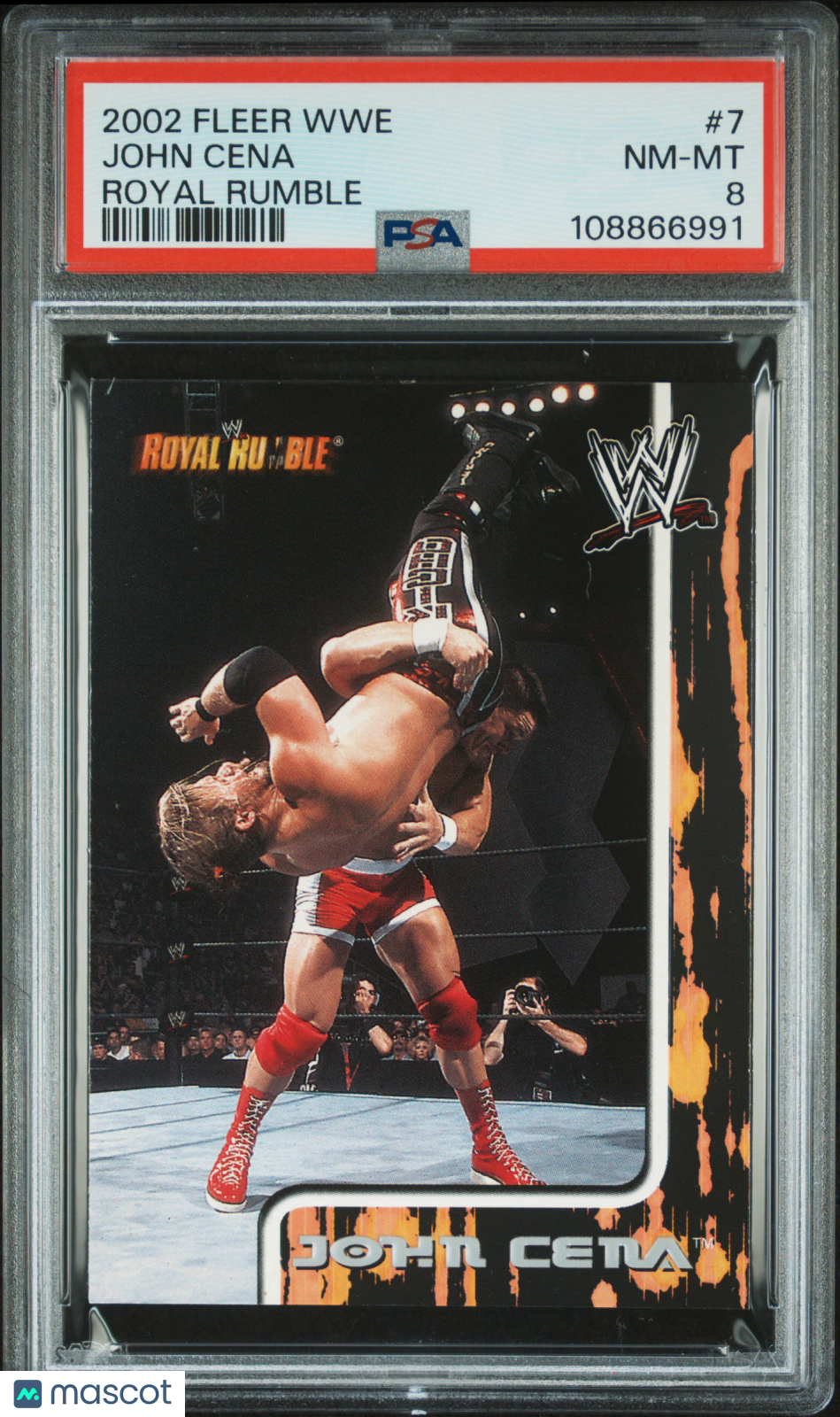 2002 Fleer Wwe Royal Rumble John Cena Royal Rumble PSA 8