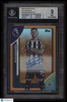2025-26 Topps English Premier League Auto Orange Sparkle Bruno Guimaraes BGS 9