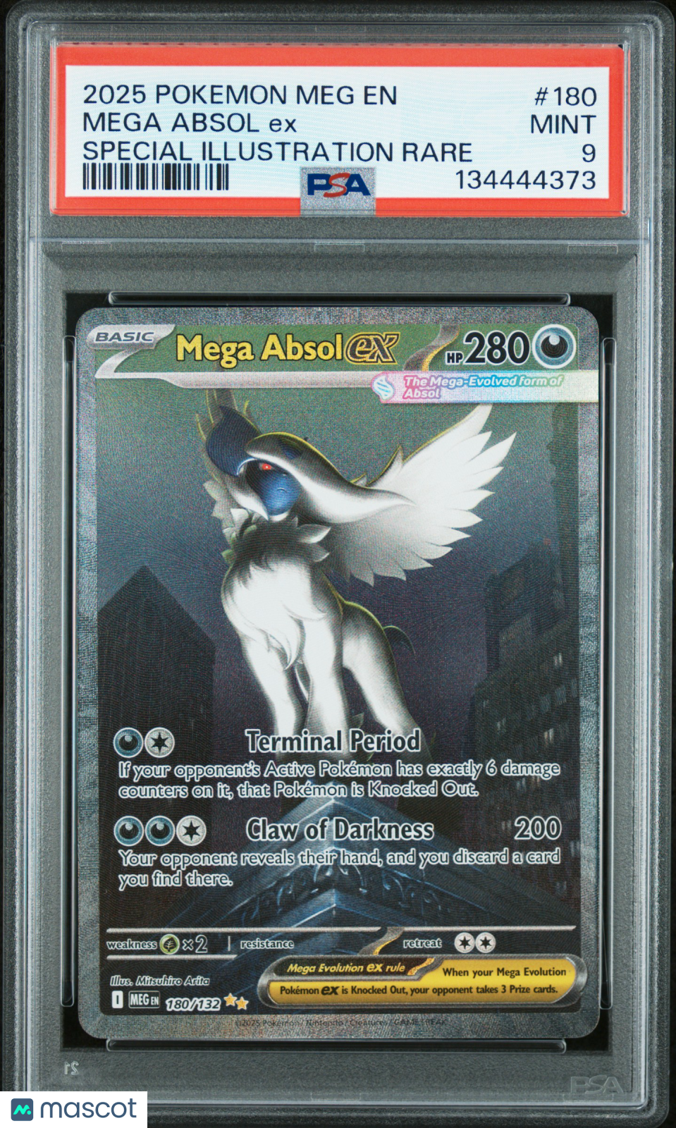 2025 Pokemon Meg En-Mega Evolution Mega Absol Ex Special Illustration Rare PSA 9