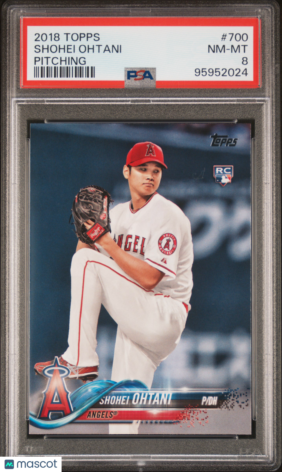 2018 Topps Shohei Ohtani Pitching PSA 8