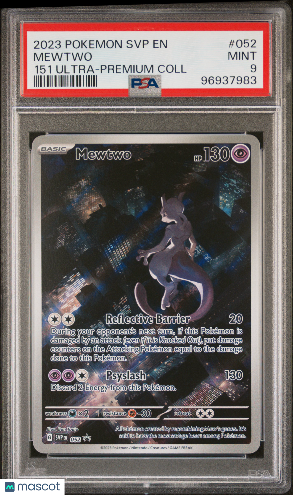 2023 Pokemon Svp En-Scarlet & Violet Black Star Promos Mewtwo 151 UPC PSA 9