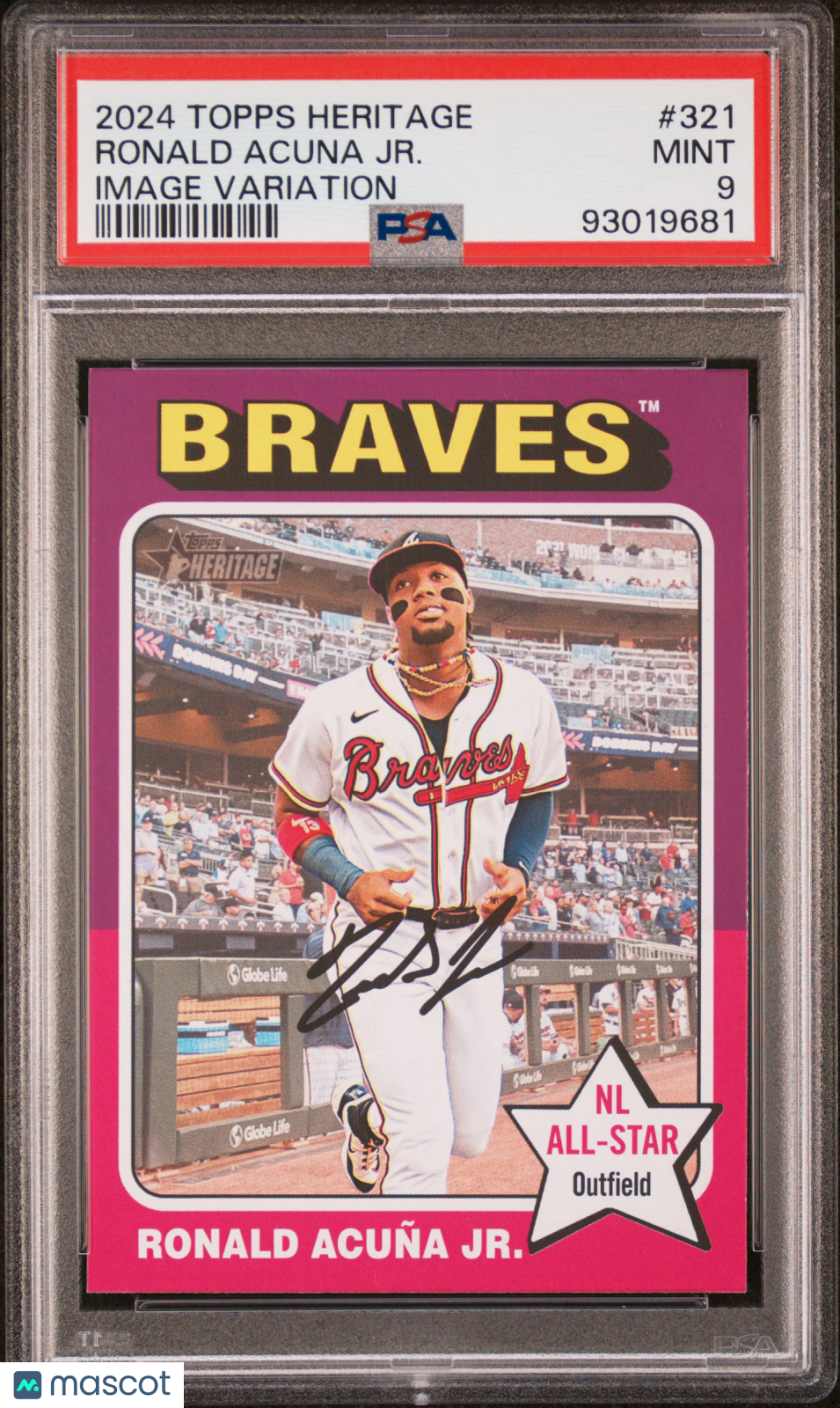 2024 Topps Heritage Ronald Acuna Jr. Image Variation PSA 9