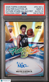 2025 Topps Chrome Future Stars Autographs Walter Clayton Jr. Au-Gld Ref PSA 9