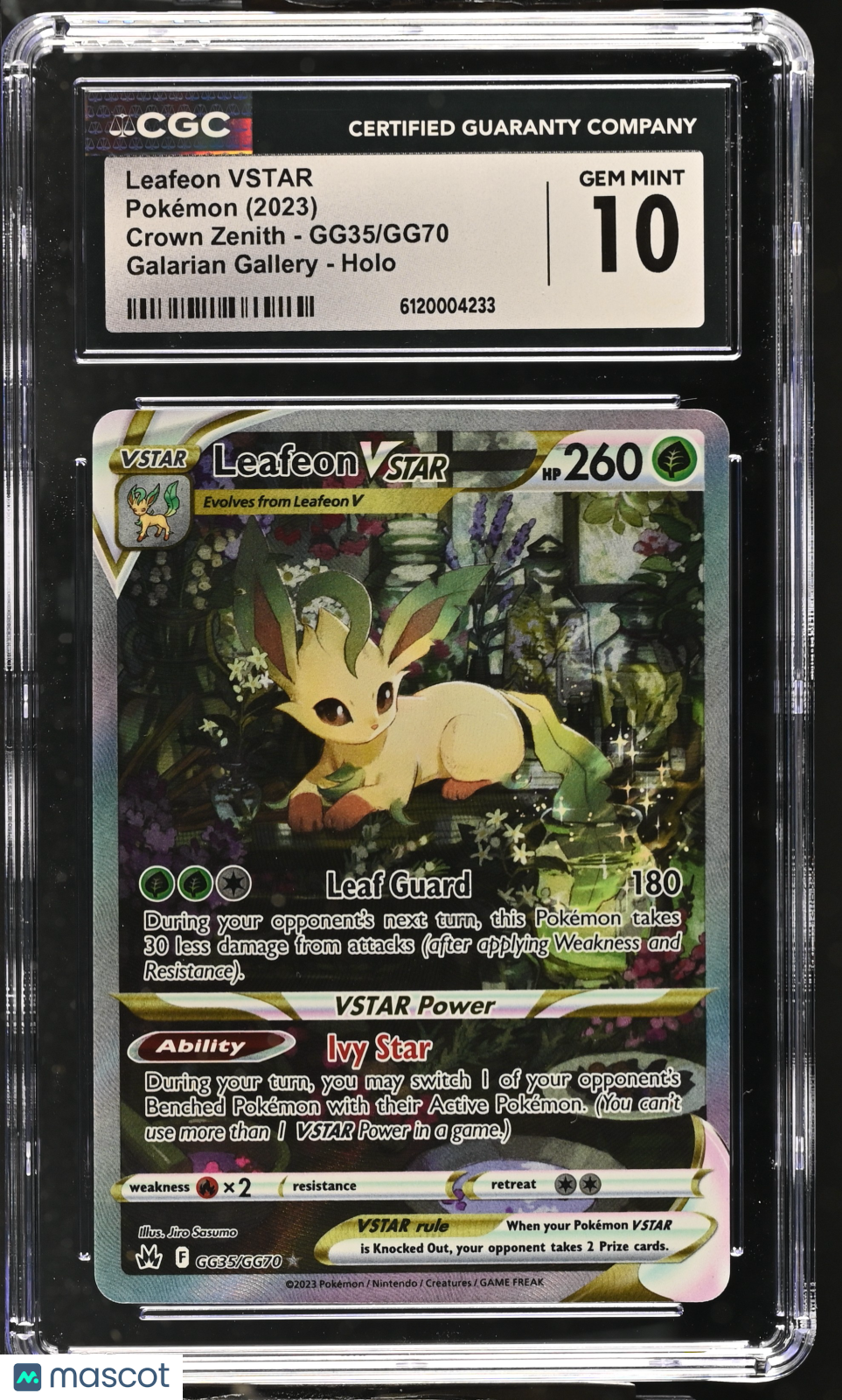 2023 Crown Zenith Leafeon VSTAR CGC 10