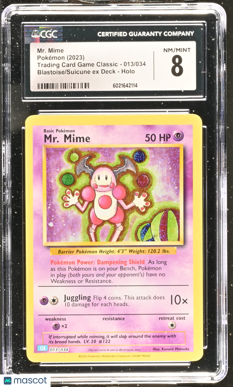 2023 Trading Card Game Classic Mr. Mime CGC 8