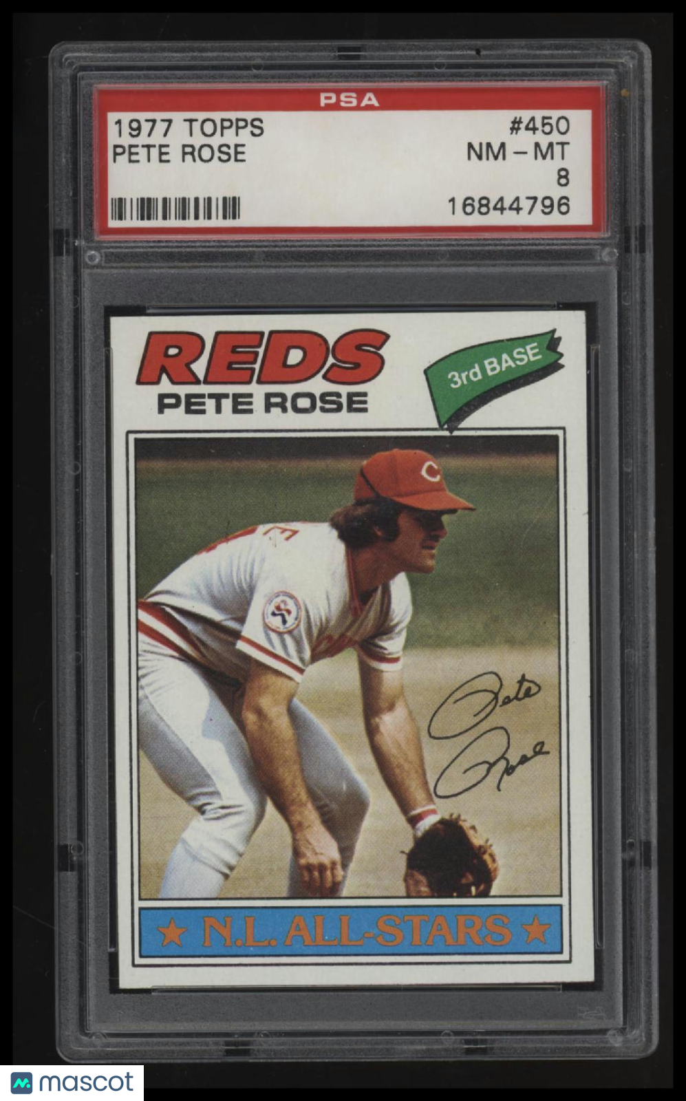 1977 Topps Pete Rose PSA 8
