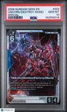 2026 Gundam Gd04-Phantom Aria Unicorn (Destroy Mode) Special PSA 10