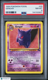 1999 Pokemon Fossil Gengar PSA 8
