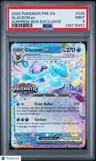 2025 Pokemon Pre En-Prismatic Evolutions Glaceon Ex Surprise Box Exclusive PSA 9