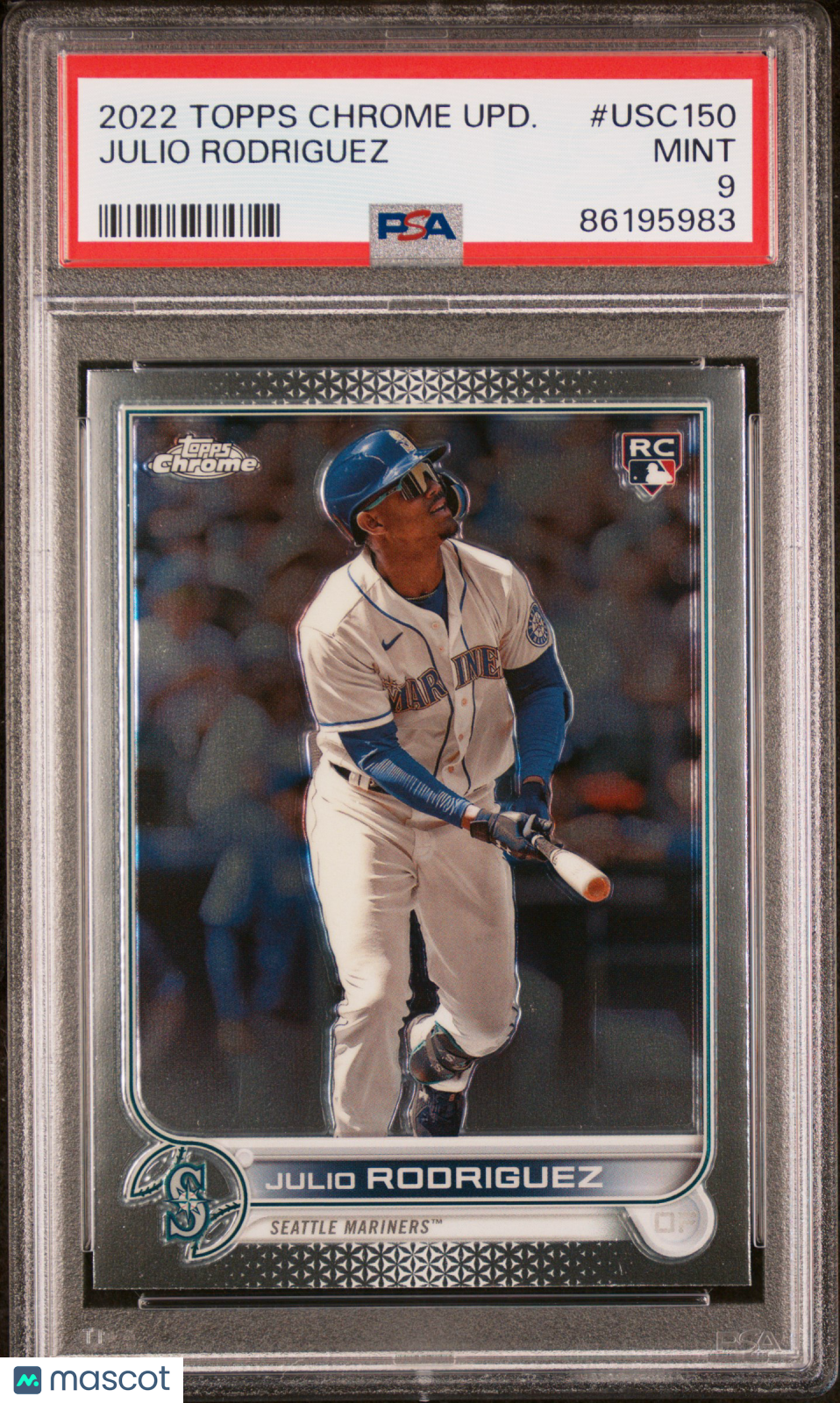 2022 Topps Chrome Update Julio Rodriguez PSA 9