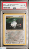 2001 Pokemon Neo Discovery Magnemite-Holo PSA 8