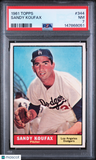 1961 Topps Sandy Koufax PSA 7