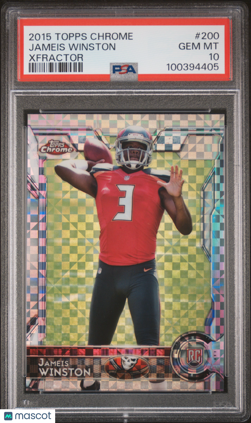 2015 Topps Chrome Jameis Winston Xfractor PSA 10