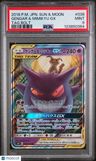 2018 Pokemon Japanese Sun & Moon Tag Bolt Gengar & Mimikyu Gx Tag Bolt PSA 9