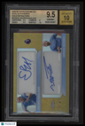 2025-26 Topps Chrome Premier League Dual Auto Gold Aguero/Haaland BGS 9.5