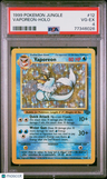 1999 Pokemon Jungle Vaporeon-Holo PSA 4
