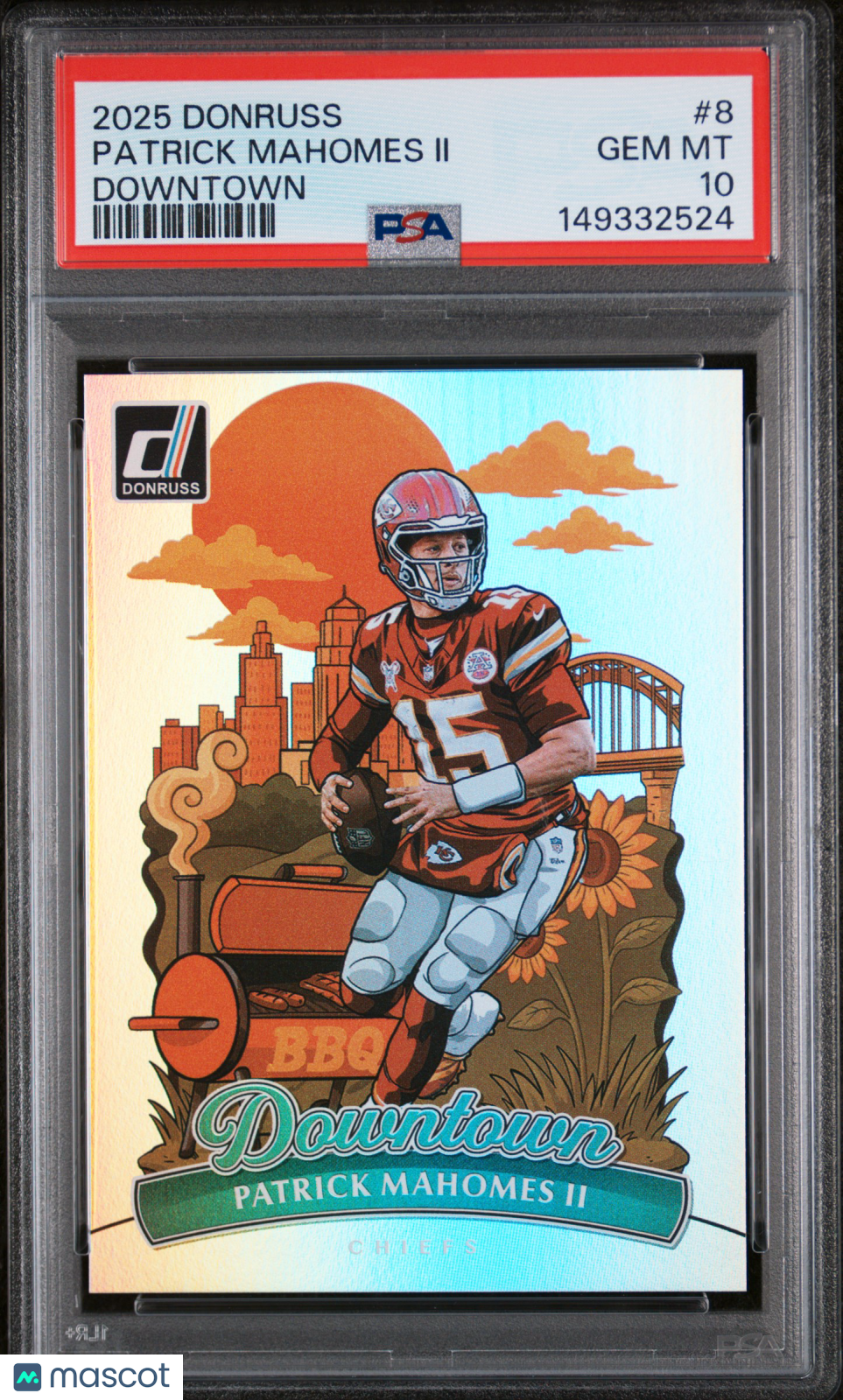 2025 Panini Donruss Downtown Patrick Mahomes Ii PSA 10