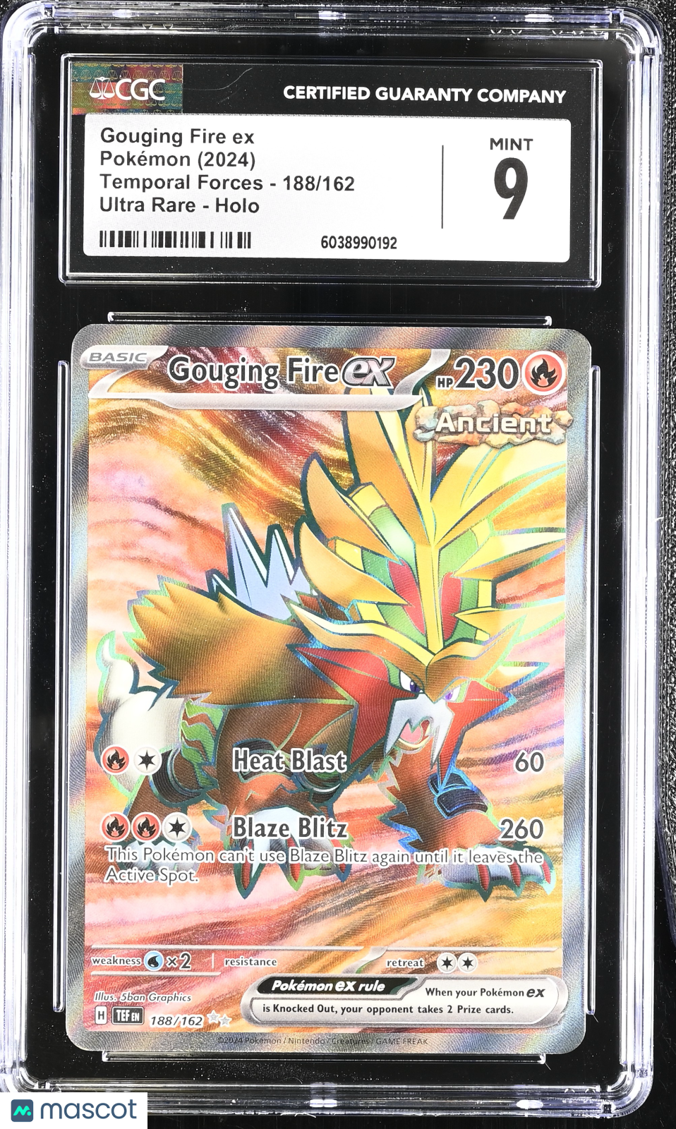 2024 Temporal Forces Gouging Fire ex CGC 9