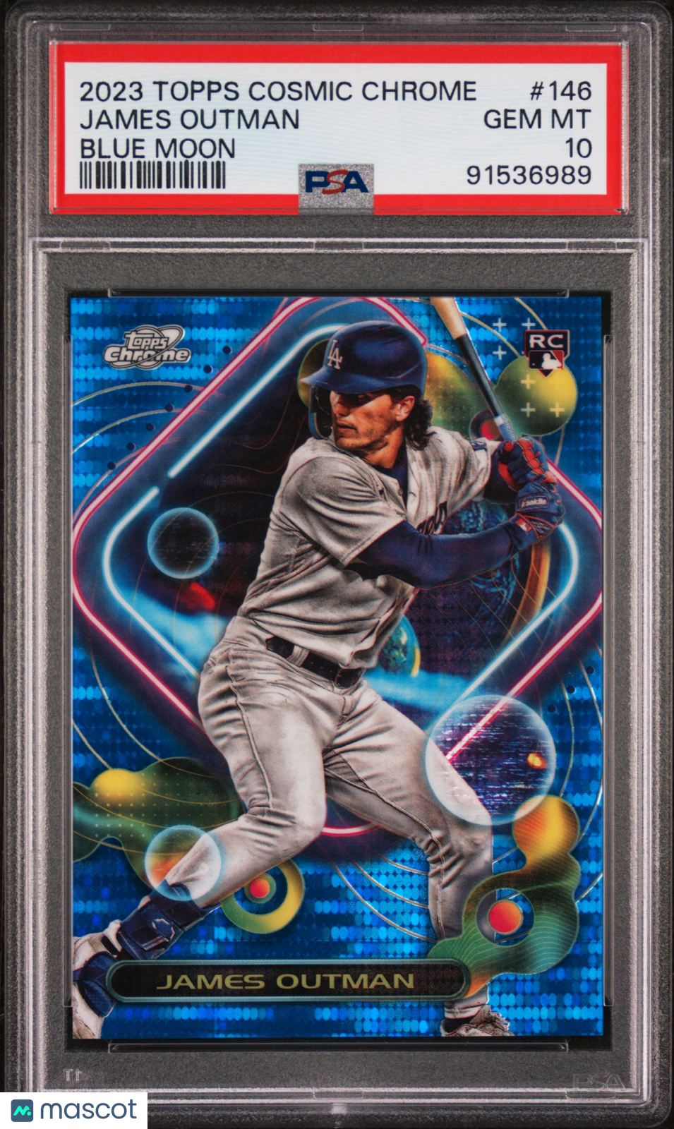 2023 Topps Cosmic Chrome #146 James Outman Blue Moon PSA 10