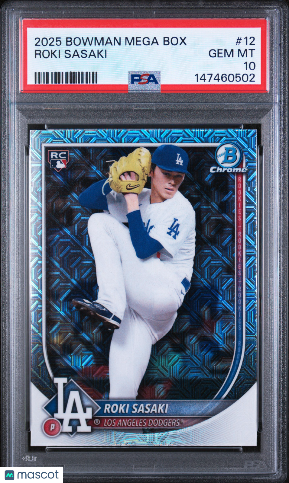 2025 Bowman Mega Box Chrome Roki Sasaki PSA 10