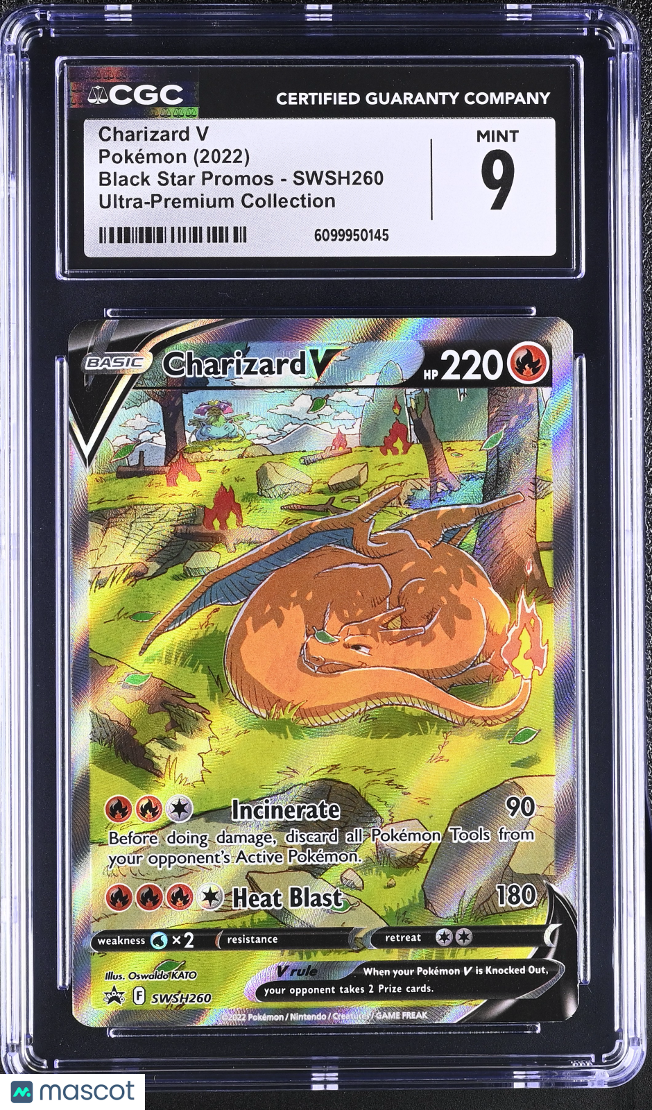 2022 Black Star Promos Charizard V CGC 9