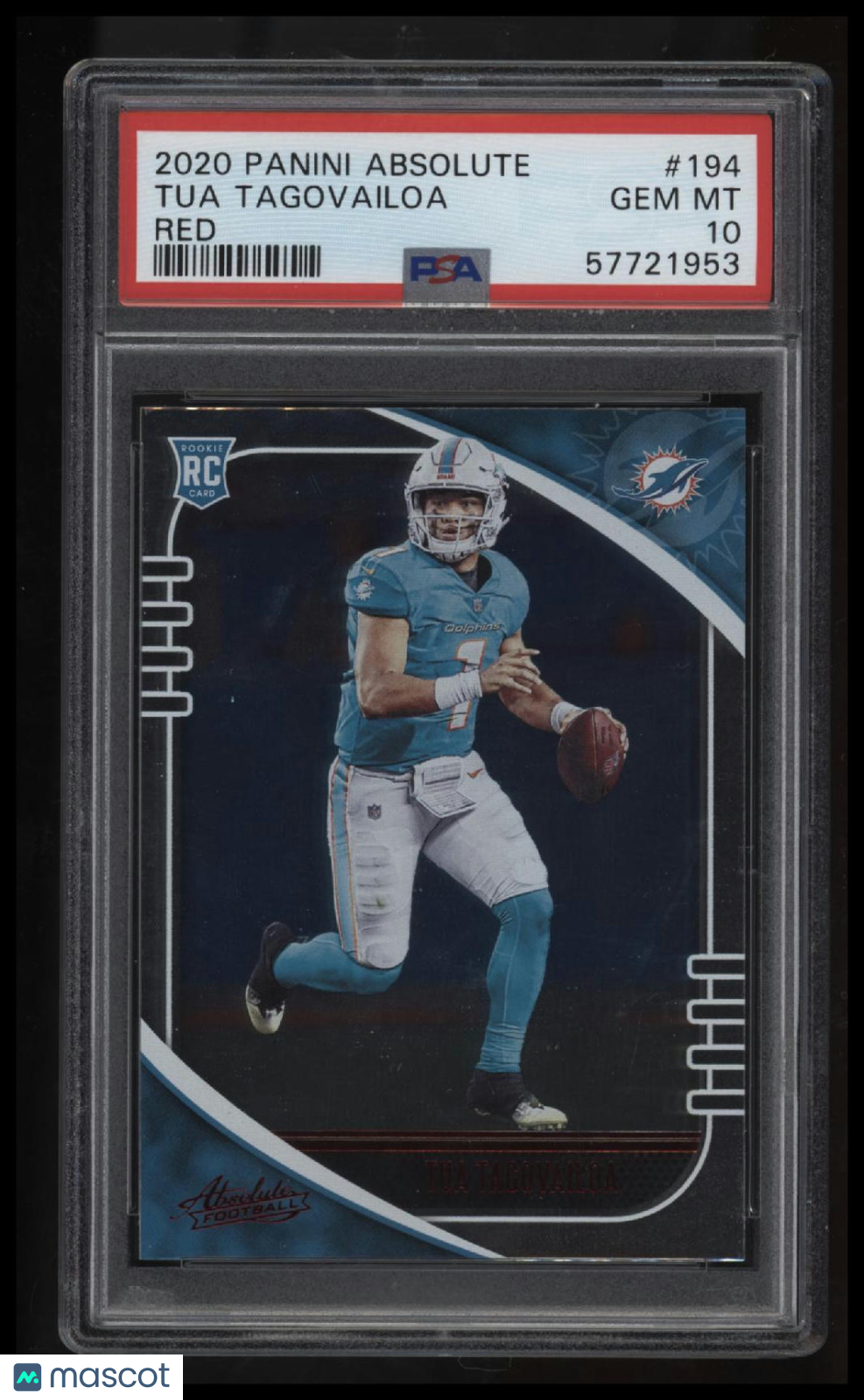 2020 Panini Absolute Tua Tagovailoa Red PSA 10