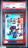 2024 Panini Donruss Optic Ray Davis Red PSA 10