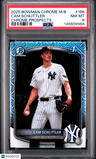 2025 Bowman Chrome Mega Box Chrome Prospects Cam Schlittler PSA 8