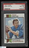 1973 Topps #455 John Unitas PSA 8