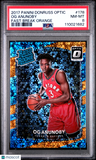 2017 Panini Donruss Optic Og Anunoby Fast Break Orange PSA 8