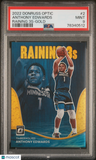 2022-23 Donruss Optic Anthony Edwards Raining 3s Gold PSA 9 #/10