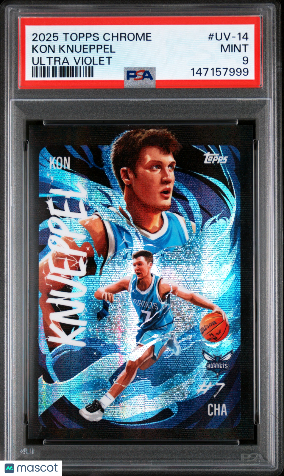 2025 Topps Chrome Ultra Violet Kon Knueppel PSA 9