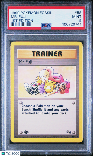 mr fuji pokemon card Pokemon Single Card FOSSIL (1st Edition)