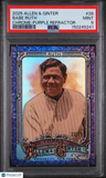 2025 Topps Allen & Ginter Babe Ruth Chrome-Purple Refractor PSA 9