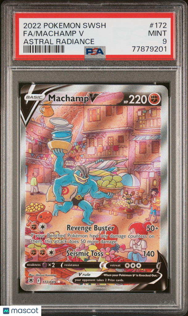 2022 Pokemon Sword & Shield Astral Radiance Fa/Machamp V PSA 9