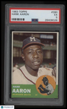 1963 Topps Hank Aaron PSA 5
