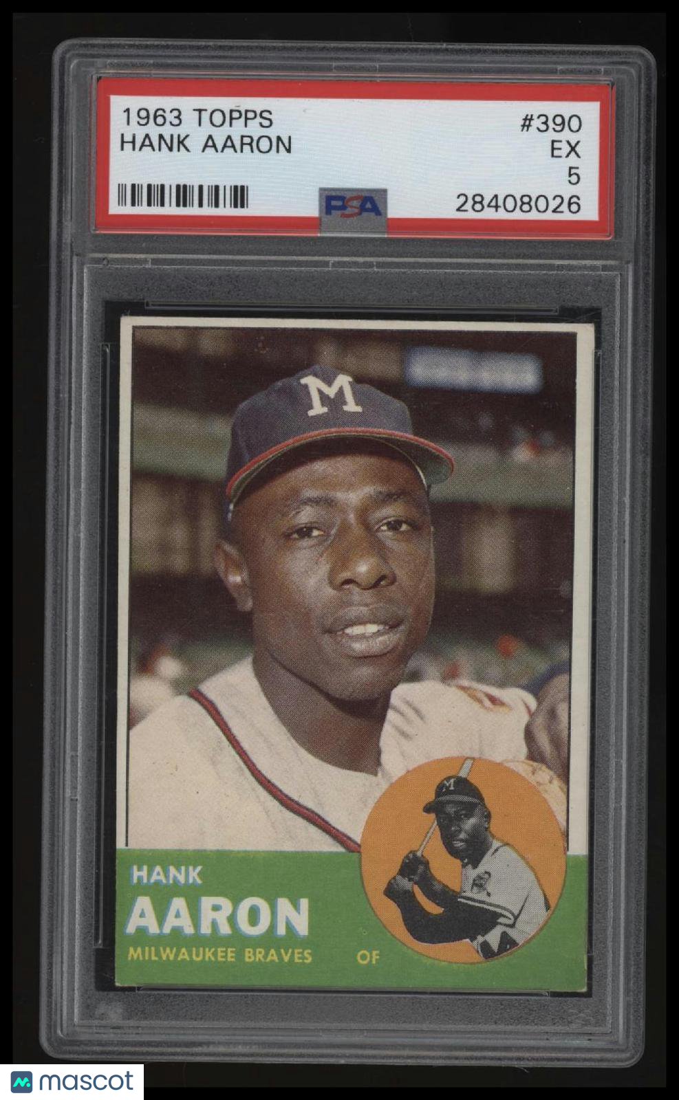 1963 Topps Hank Aaron PSA 5