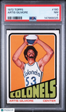 1972 Topps Artis Gilmore PSA 7