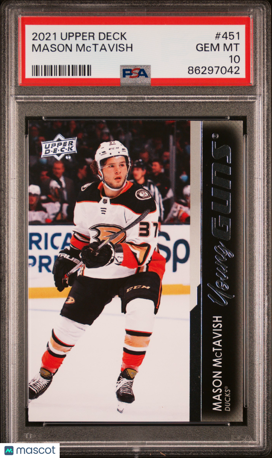 2021-2022 Upper Deck Mason Mctavish PSA 10