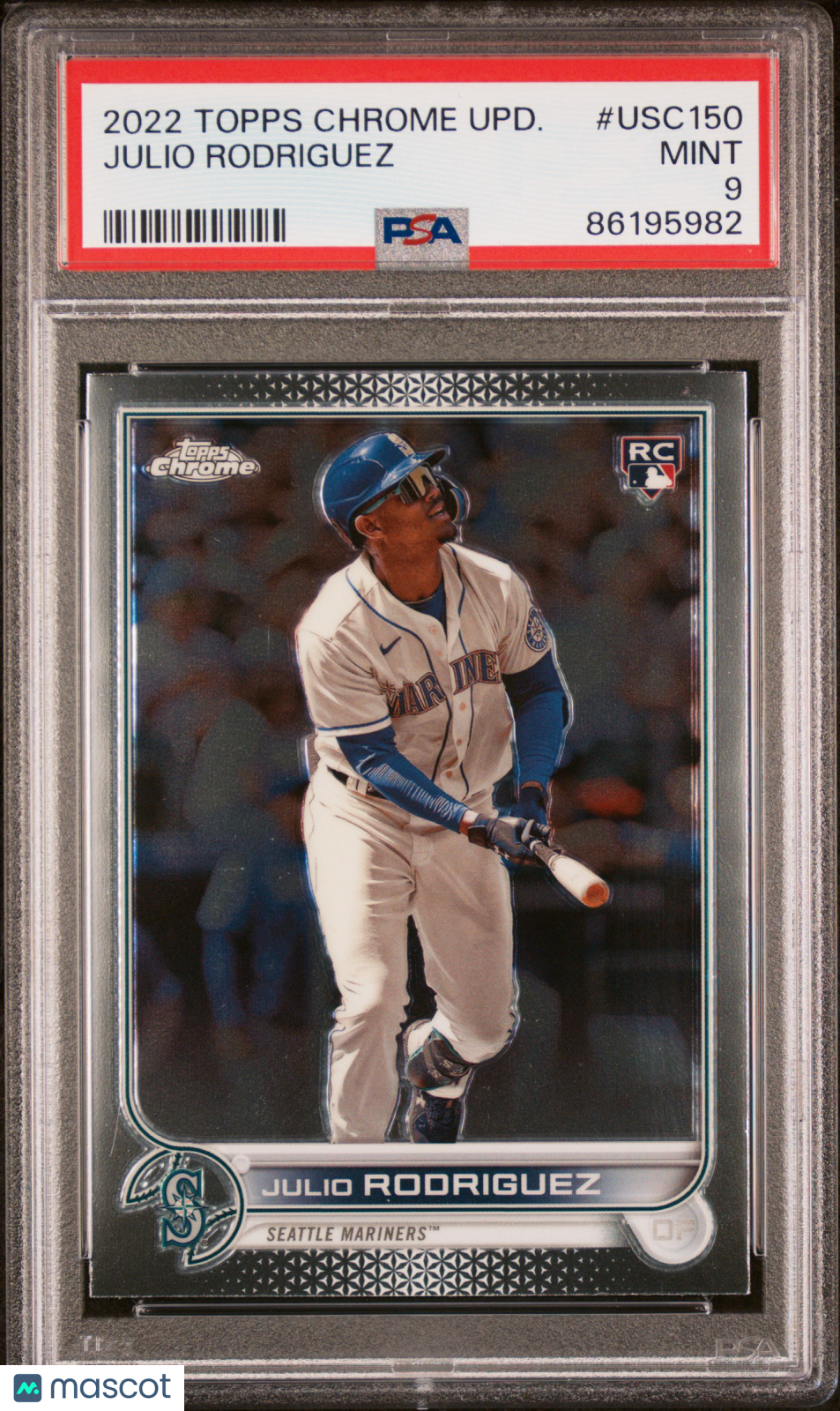 2022 Topps Chrome Update Julio Rodriguez PSA 9