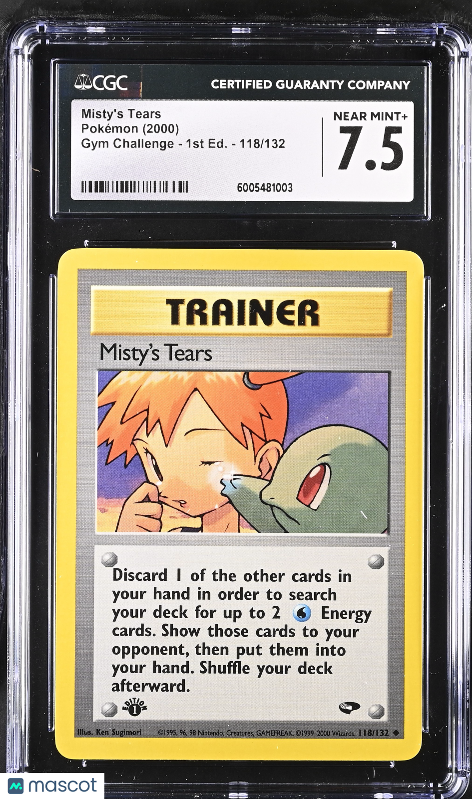 2000 Gym Challenge - 1st Ed. Misty&#39;s Tears CGC 7.5