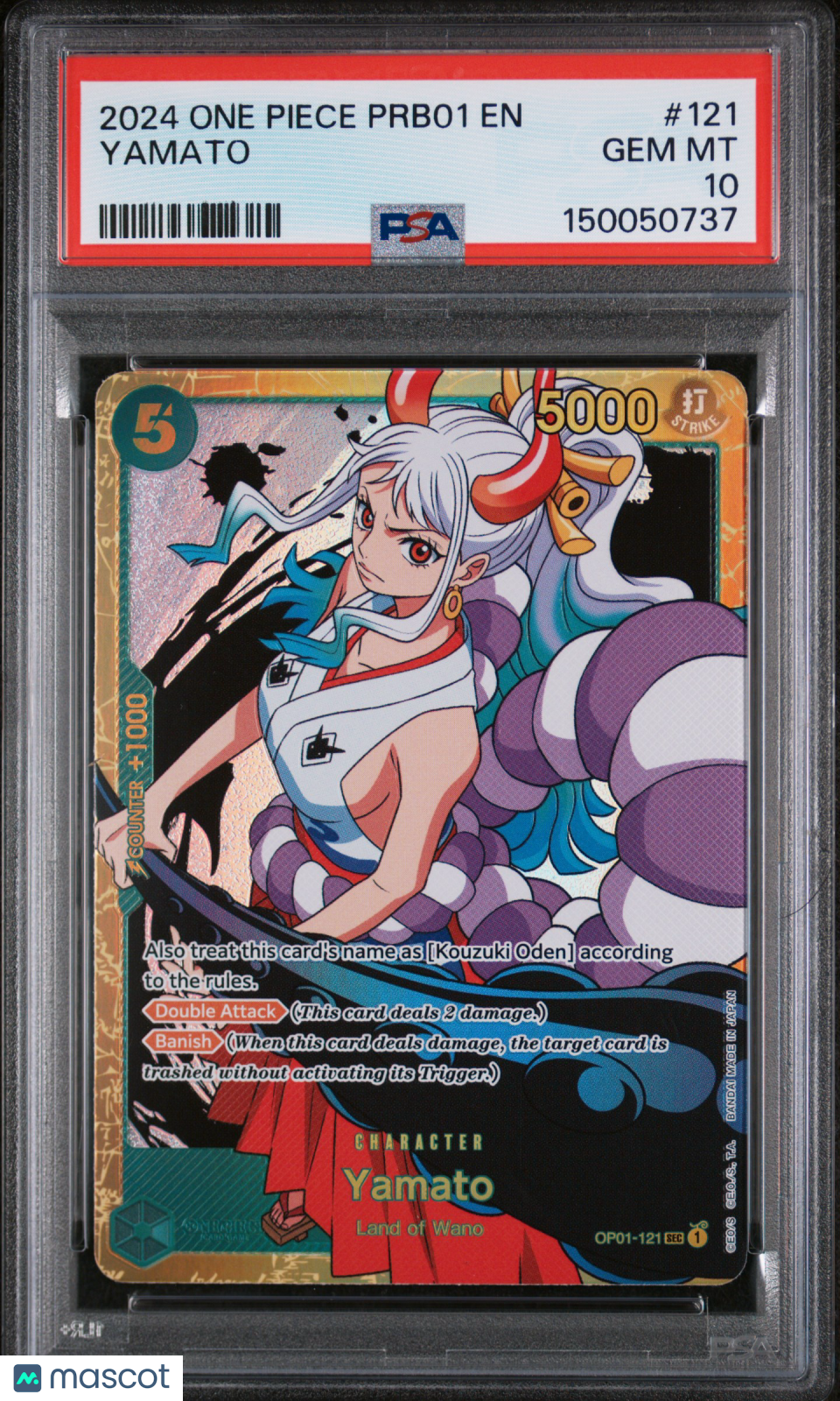 2024 One Piece Prb01-Premium Booster -One Piece Card The Best- Yamato PSA 10