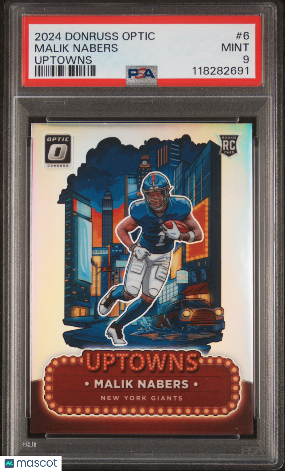 2024 Panini Donruss Optic Uptowns Malik Nabers PSA 9